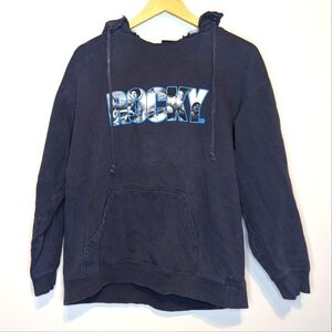 Vintage Y2K 2006 Rocky Boxer Graphic Hoodie Cut Neck Mens Medium